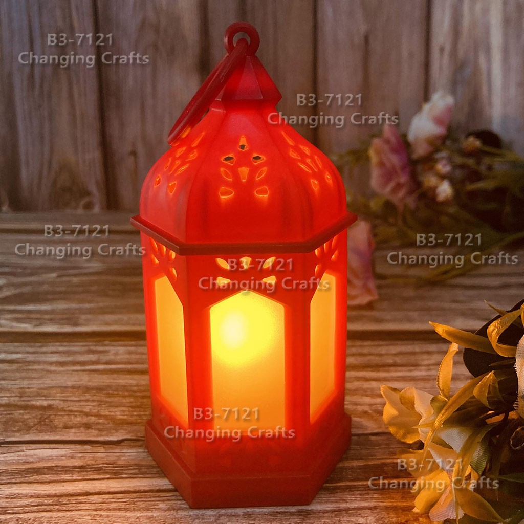 LED outdoor lawn garden Christmas and Halloween ramadan plastic candles Ramadan usb wind lamps detail image 4