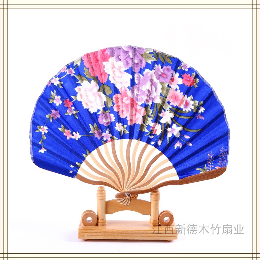 德祯   扇子折扇  女士印花刀扇  复古工艺礼品扇  摆设纳凉演出道具扇详情图6