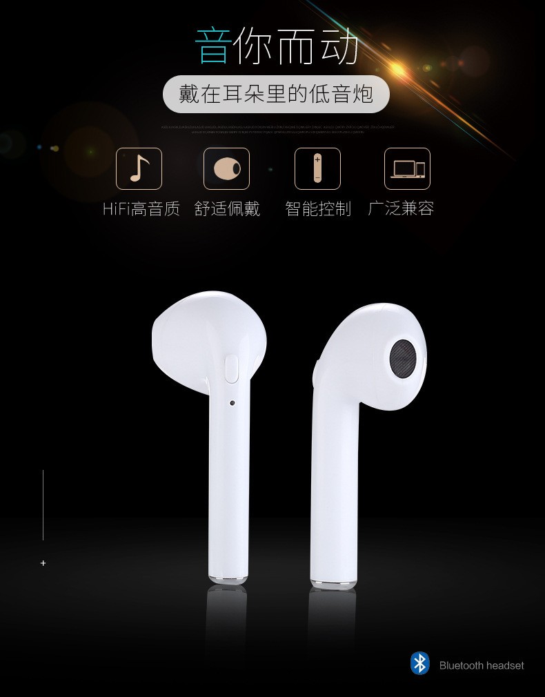 跨境i7 mini蓝牙耳机 i7s tws蓝牙耳机 i8xmini i9stws带充电仓详情图1