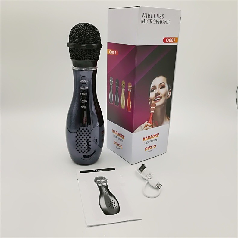 Q007 Bowling Microphone, Mobile Karaoke Treasure Microphone, condenser Live streaming Bluetooth Wireless microphone detail image 19