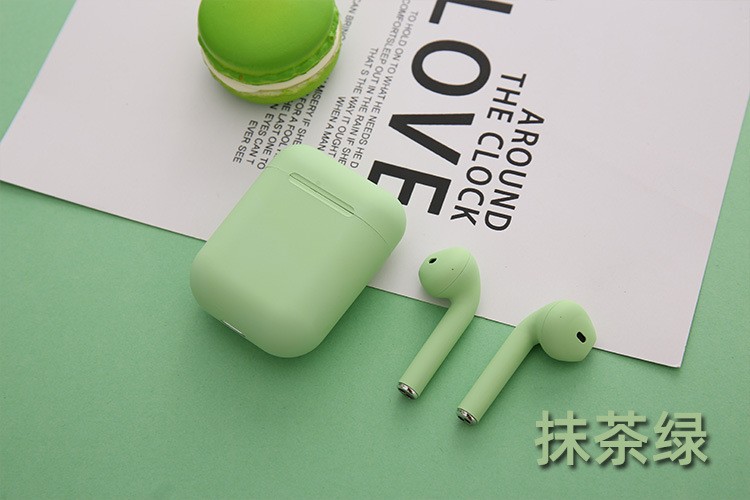 新款i12马卡龙色InPods12无线蓝牙耳机细腻磨砂HIFI立体运动弹窗详情图4