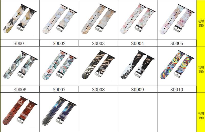 电镀图案苹果手表表带 图案多样可来图定制详情图1