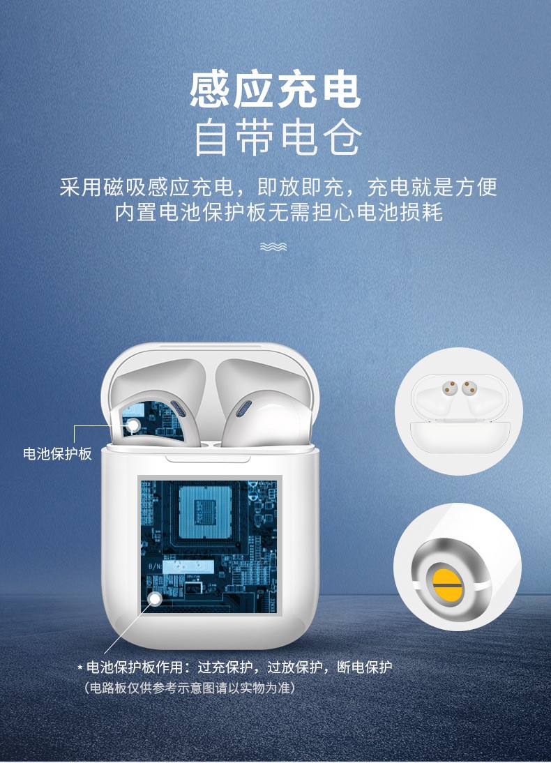新款无线蓝牙耳机带充电仓i9s蓝牙耳机NV-9迷你tws耳机5.0运动版详情图6