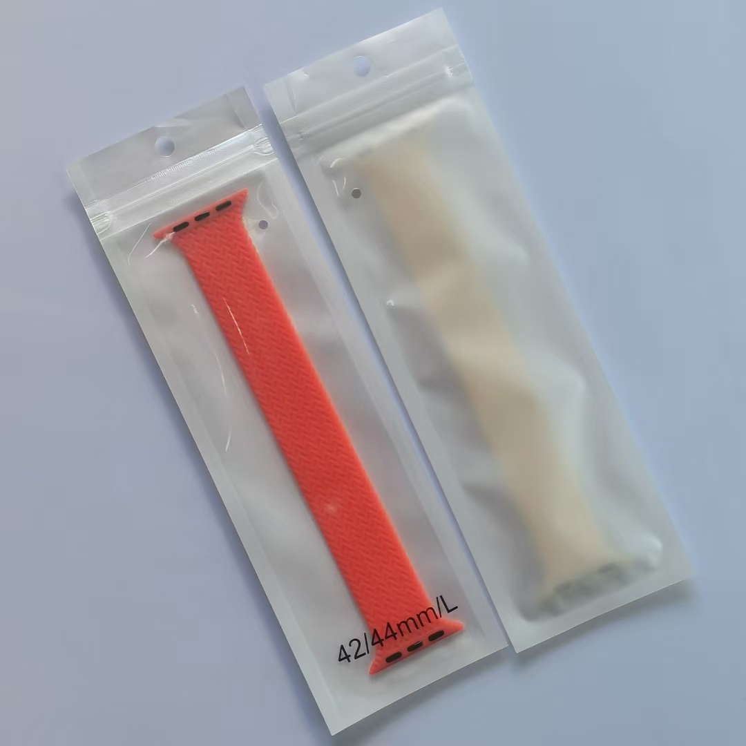 编织纹苹果手表表带 硅胶 一体单圈回环表带详情图7