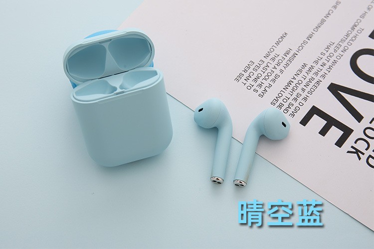 新款i12马卡龙色InPods12无线蓝牙耳机细腻磨砂HIFI立体运动弹窗详情图5