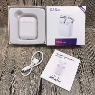 x8s tws蓝牙耳机5.0双通话运动无线蓝牙耳机立体声带充电仓