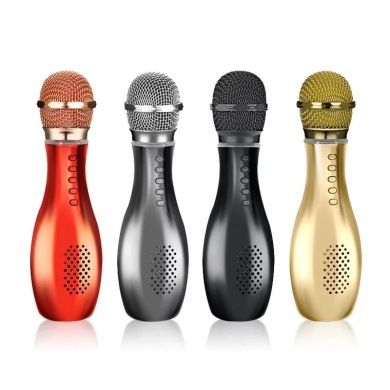 Q007 Bowling Microphone, Mobile Karaoke Treasure Microphone, condenser Live streaming Bluetooth Wireless microphone