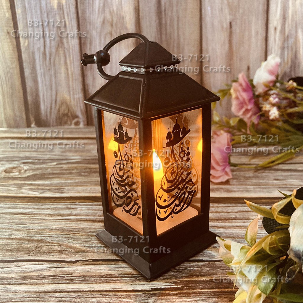 LED户外草坪usb花园圣诞万圣节ramadan塑料蜡烛风灯斋月详情图9