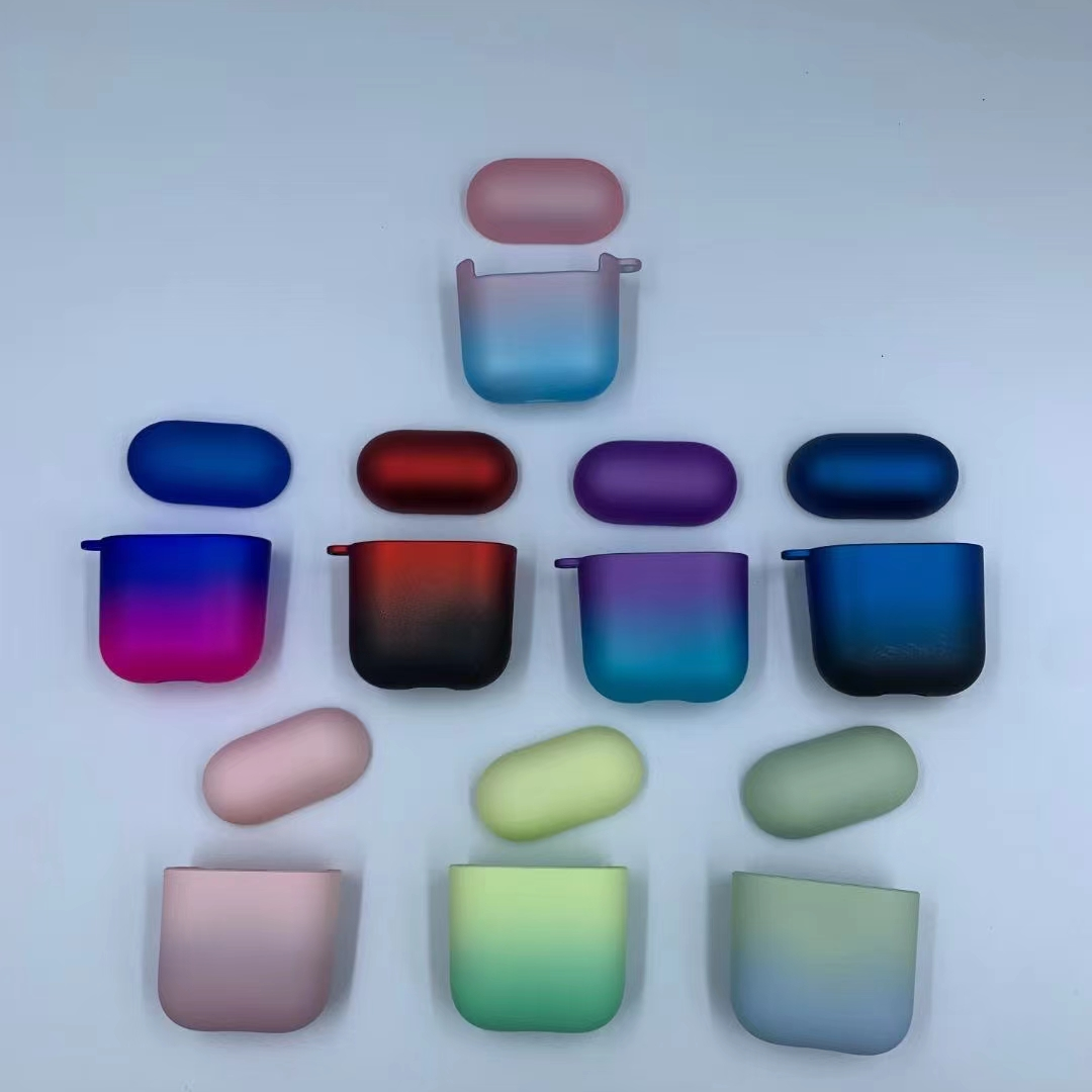 Gradient two-tone earphone case pc case