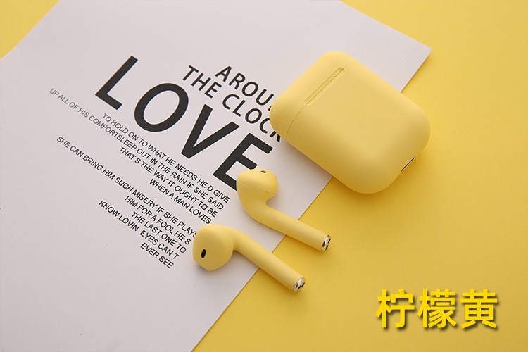 新款i12马卡龙色InPods12无线蓝牙耳机细腻磨砂HIFI立体运动弹窗详情图3