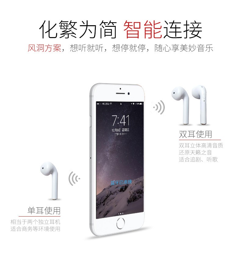 热销新款i9s蓝牙耳机HIFI真立体入耳蓝牙5.0运动无线耳机厂家直销详情图10