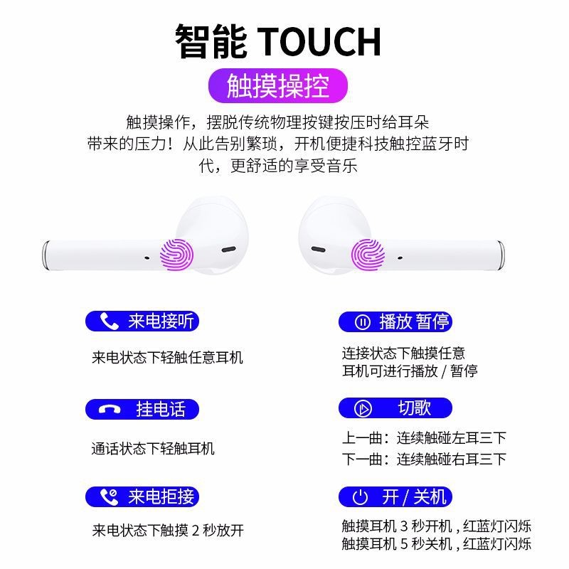 S9mini私模蓝牙耳机5.0 tws触控弹窗无线双耳黑科技跨境爆款源头详情图14