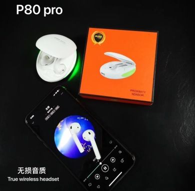 The new TWS P80 pro pop-up wireless Bluetooth headphones True Stereo Sports Mini Bluetooth headphones