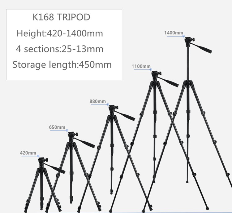 K168三脚架手机相机支架直播支架详情图2