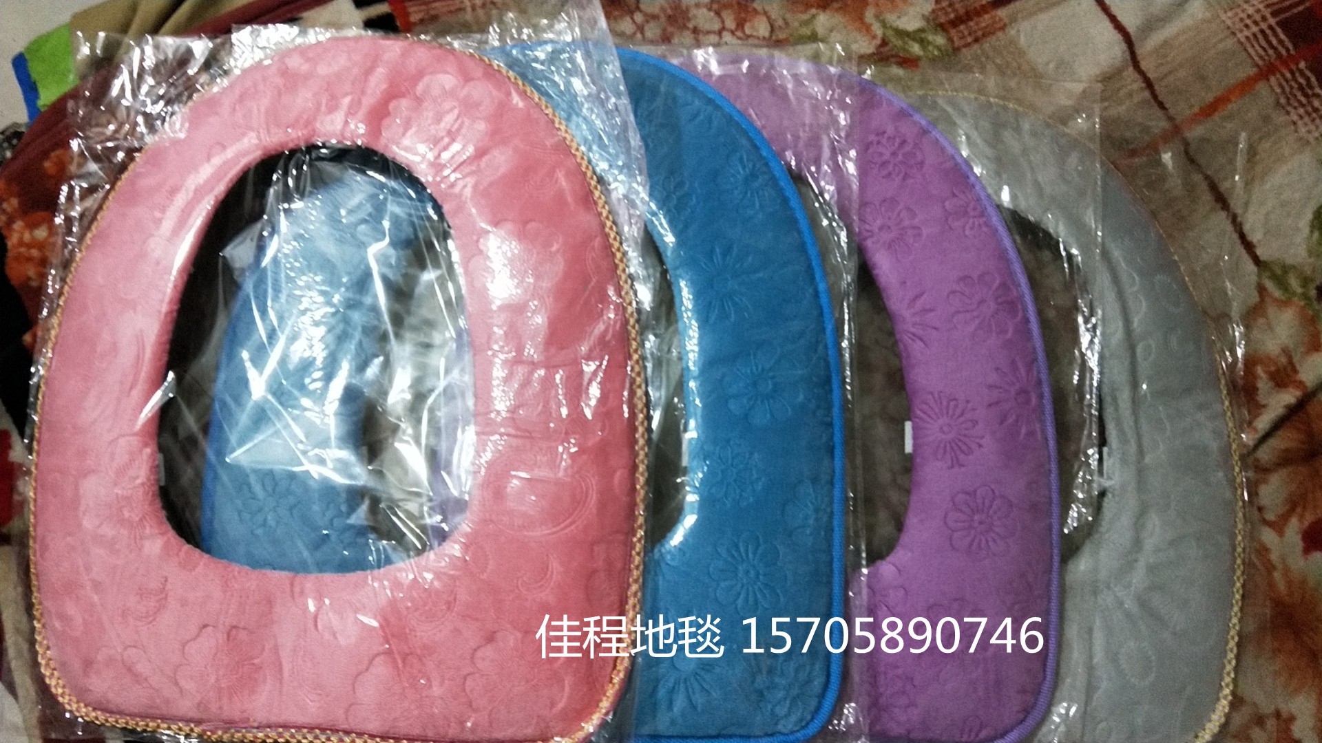 保暖马桶垫O型马桶圈 纯色 花色马桶垫 便坐垫 加绒保暖马桶垫防滑垫坐垫详情图14