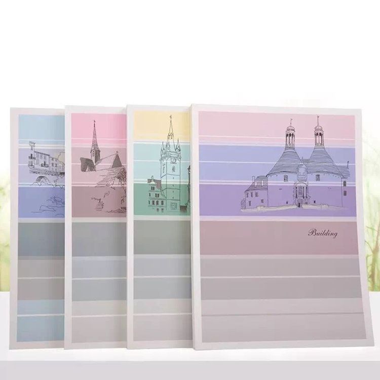 Sketchbook drawing book students' freehand book simple architectural wind kraft paper cover A4 adhesive sketchbook