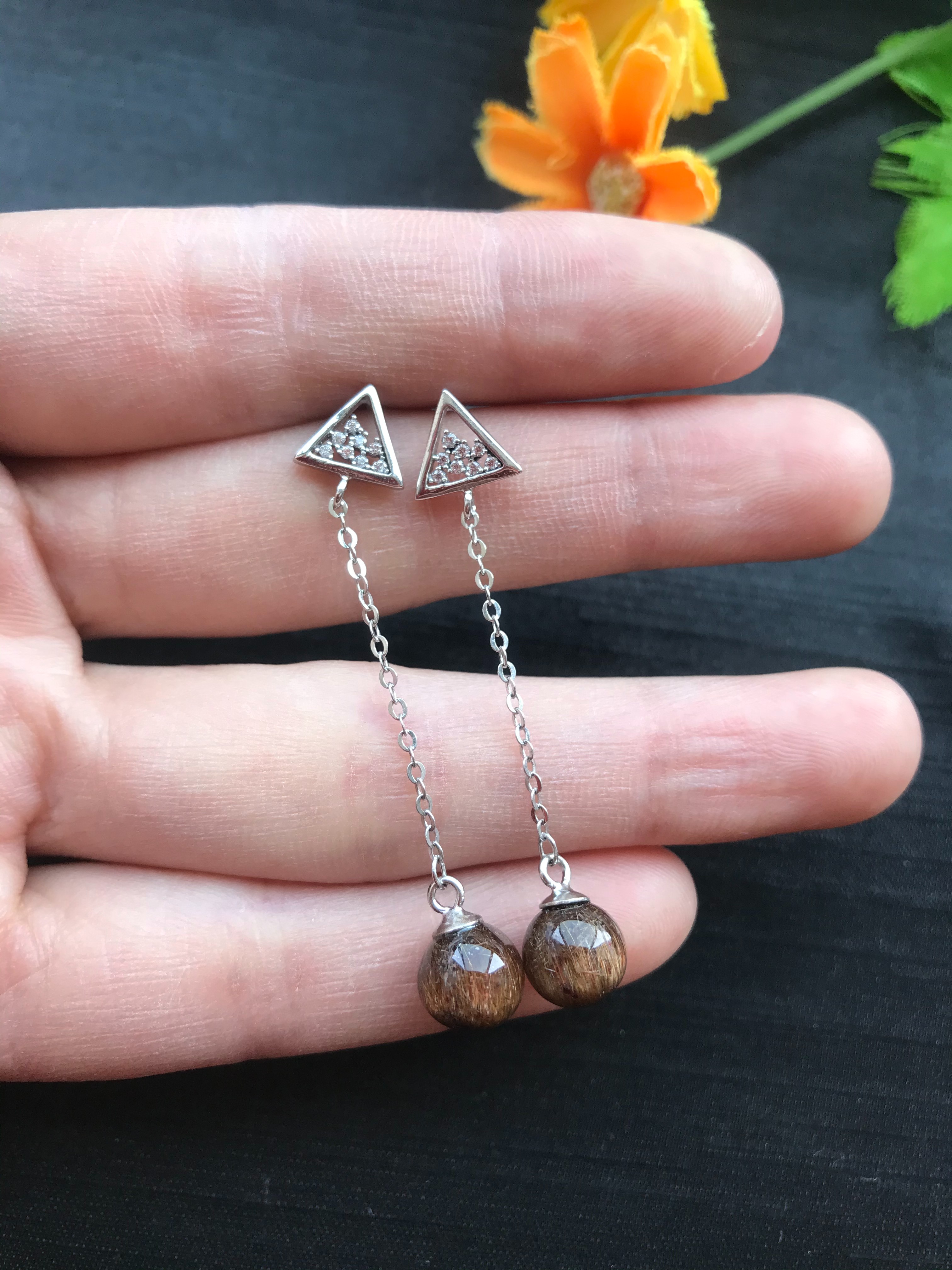 亮彩晶珠宝 周大福同款红玛瑙套装手链女项链  相思豆红豆珠手工编详情图3