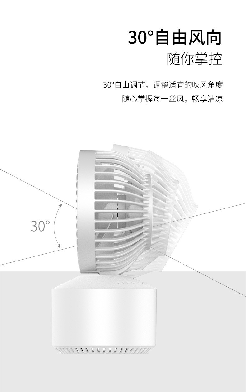 二代喷雾风扇USB充电桌面加湿器小风扇礼品迷你静音补水仪加湿器详情图10