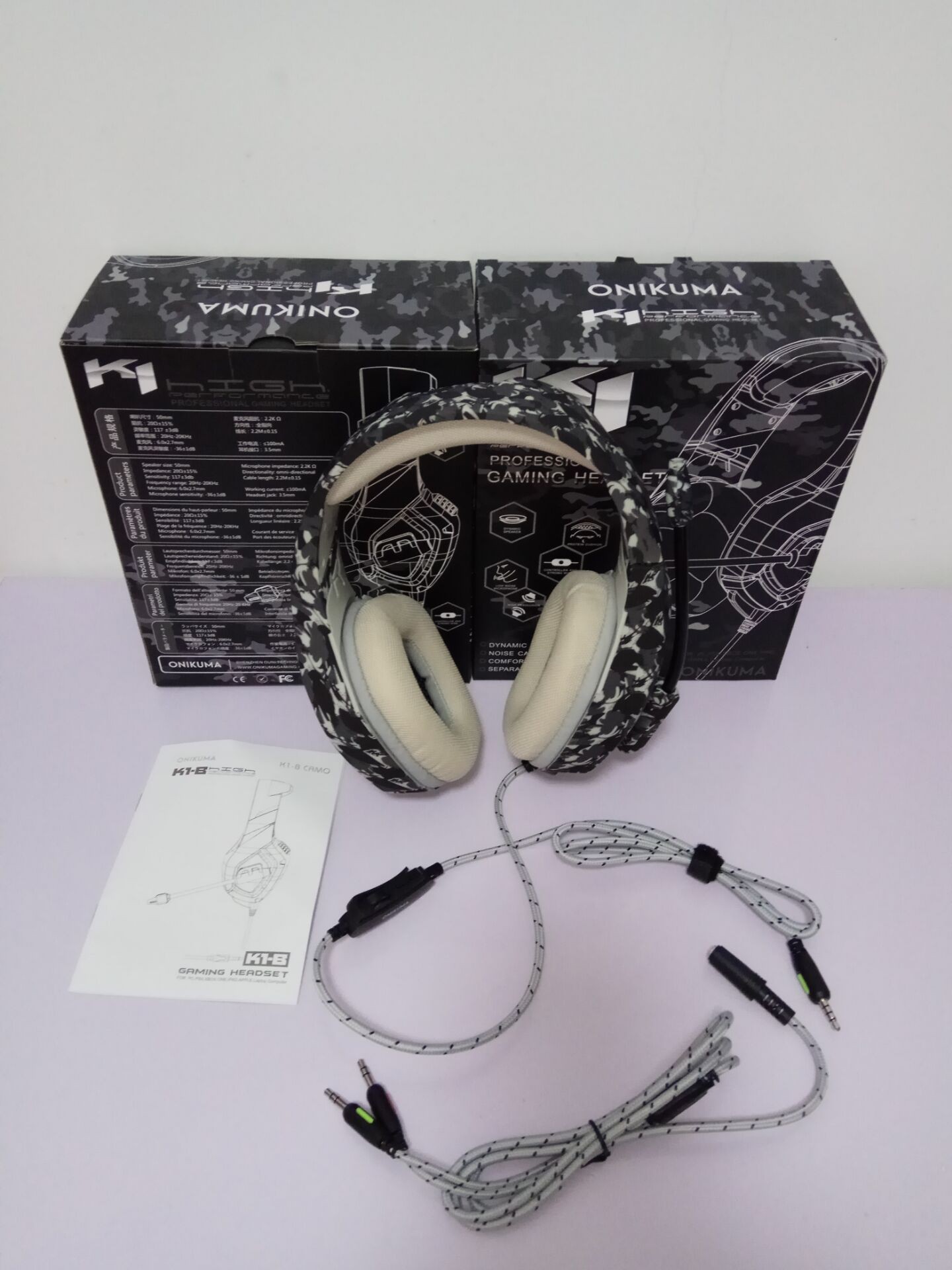 耳机 K1 迷彩耳机 PC PS3 PS4 游戏耳机Xbox On详情图20