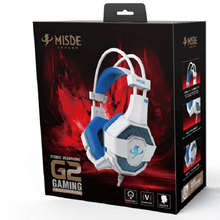 梅赛德G2金属铁网振动炫光耳机七彩发光电竞游戏耳机 网吧耳机详情图20