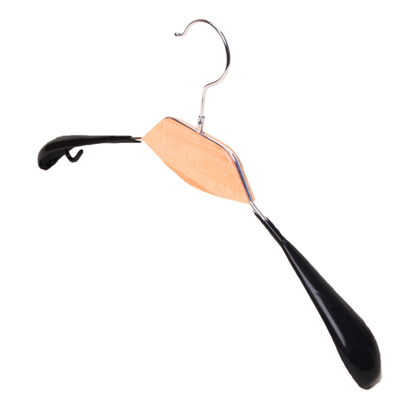韩版木质服装店 女士实木勺子防滑衣架 无痕 衣架女装衣架服装店详情图1