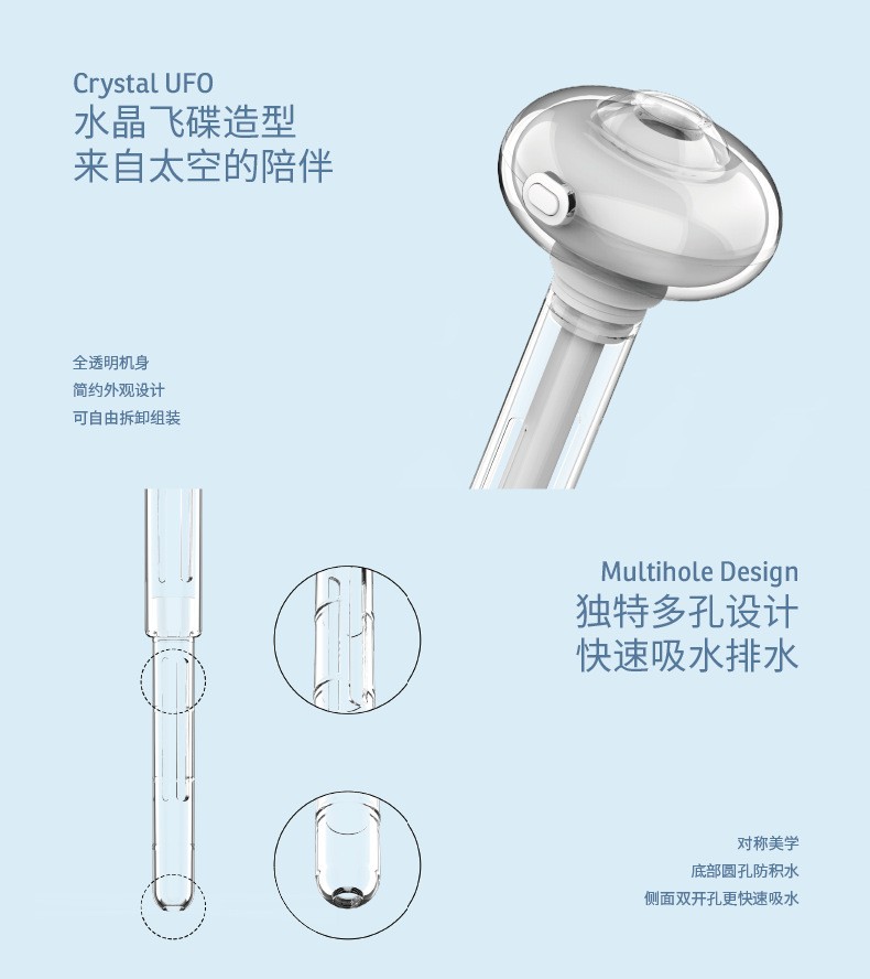 新品水晶加湿器 usb车载水瓶直插式迷你伸缩便携小夜灯加湿器跨境详情图5