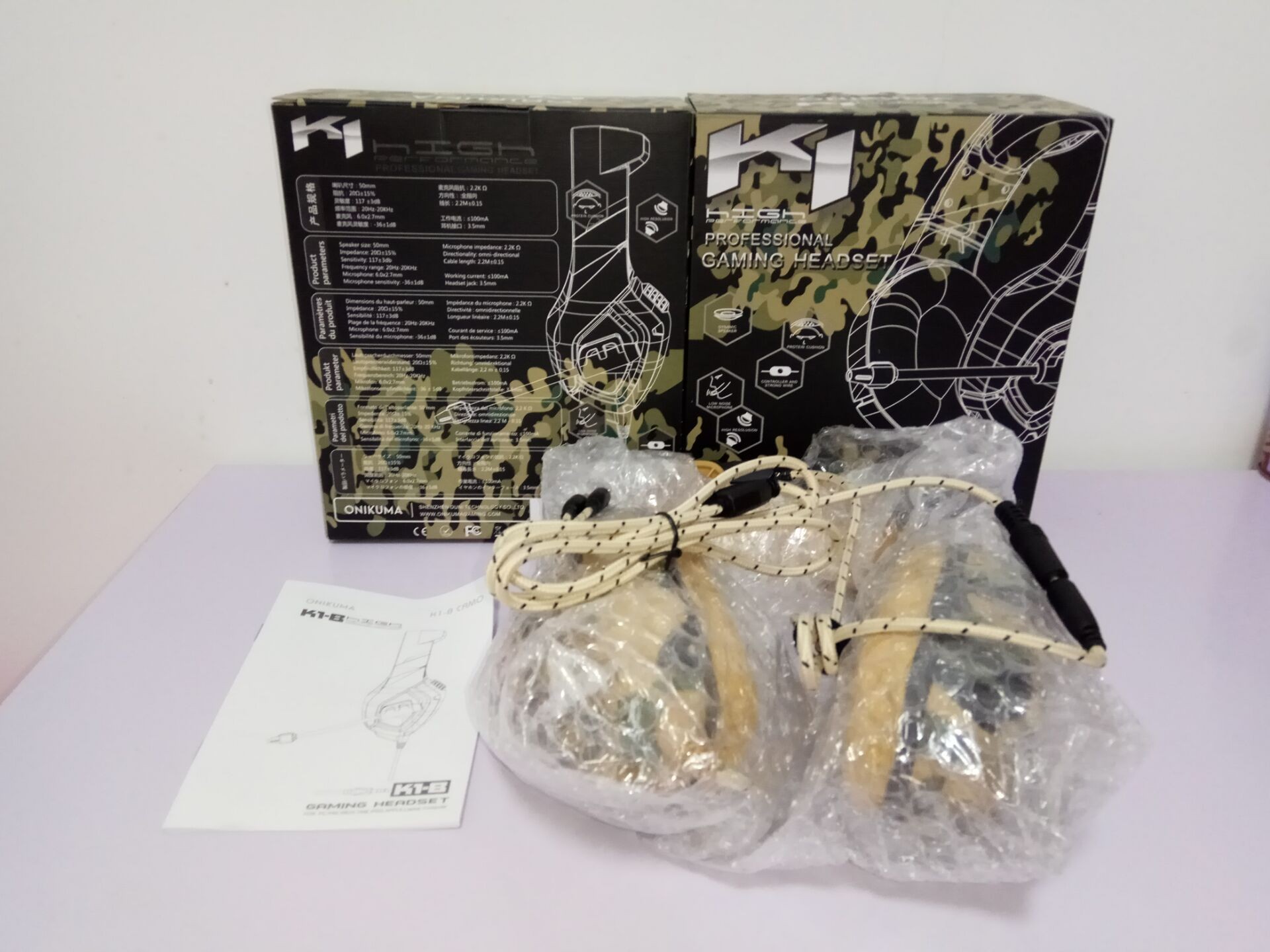 耳机 K1 迷彩耳机 PC PS3 PS4 游戏耳机Xbox On详情图18