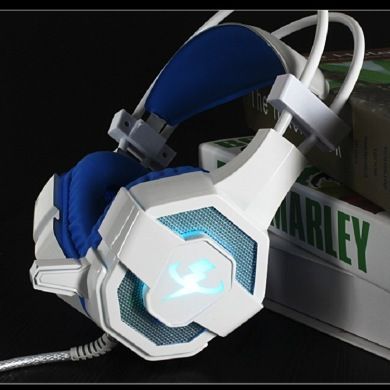 梅赛德G2金属铁网振动炫光耳机七彩发光电竞游戏耳机 网吧耳机