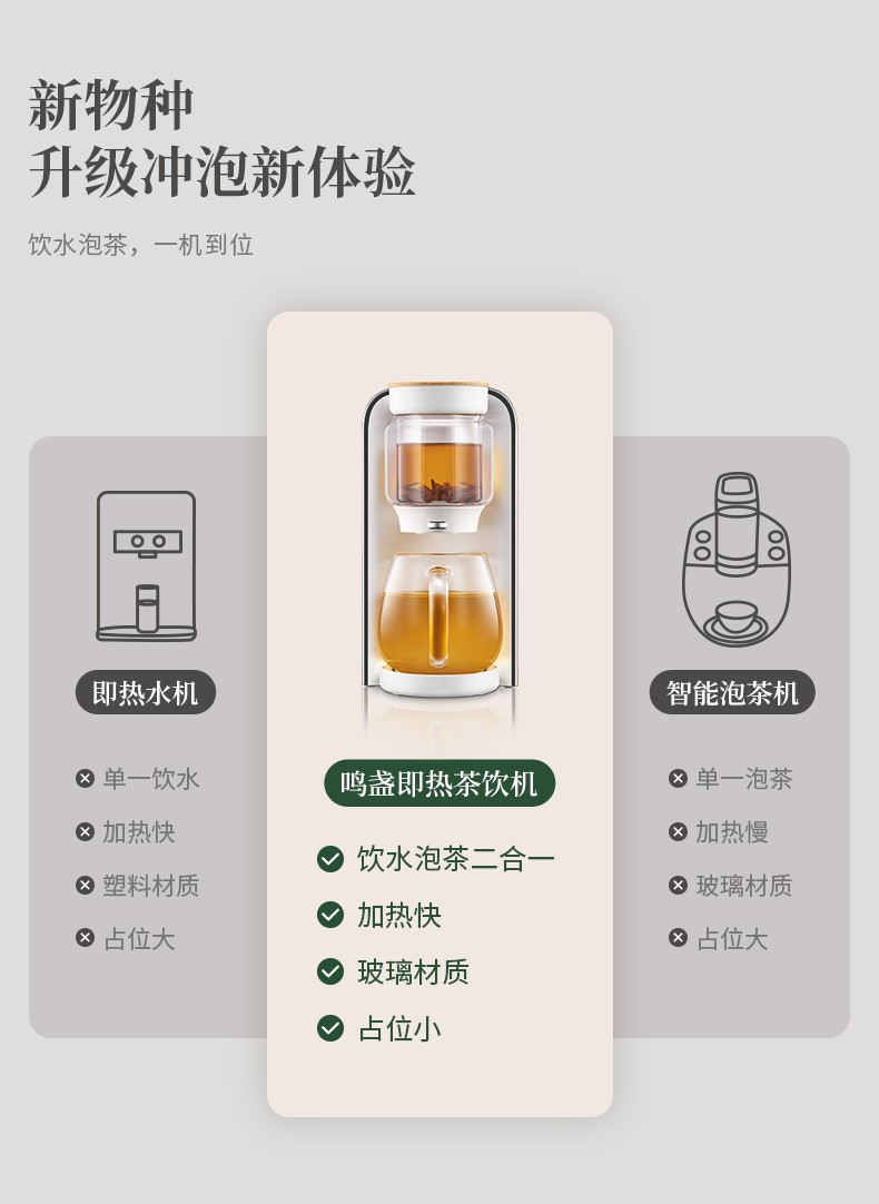 Mingzhan Health Care kettle, instant tea drinking machine, tea brewer, kettle, kettle, electric kettle, hot water kettle, office and household, MZ-906 detail image 3