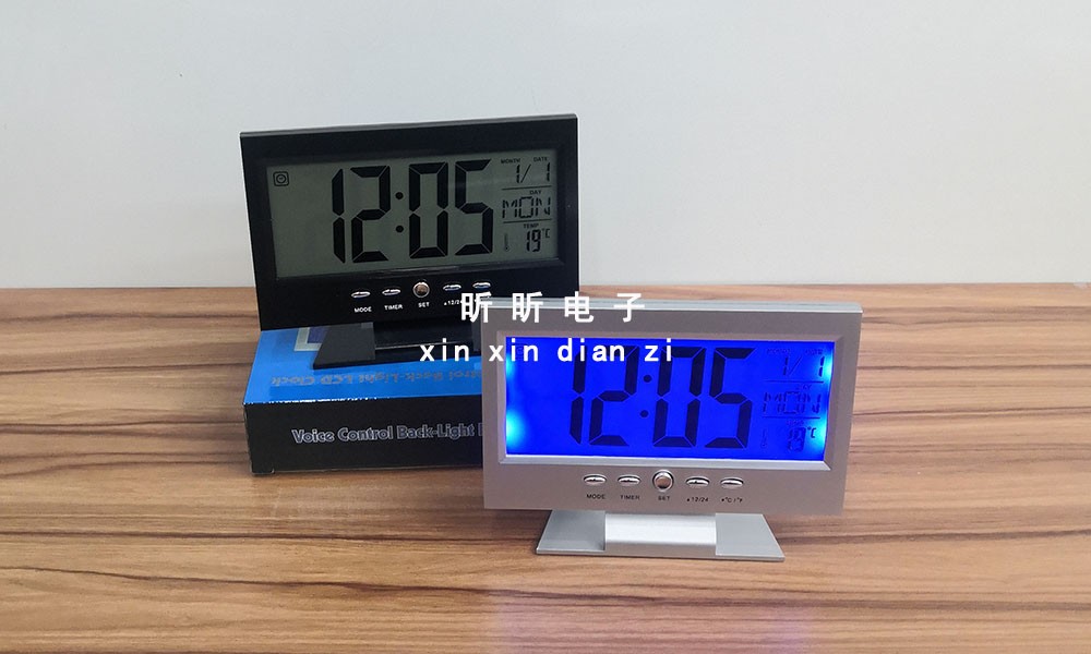 8082N perpetual calendar clock, voice-controlled clock, induction electronic clock alarm clock pic 1