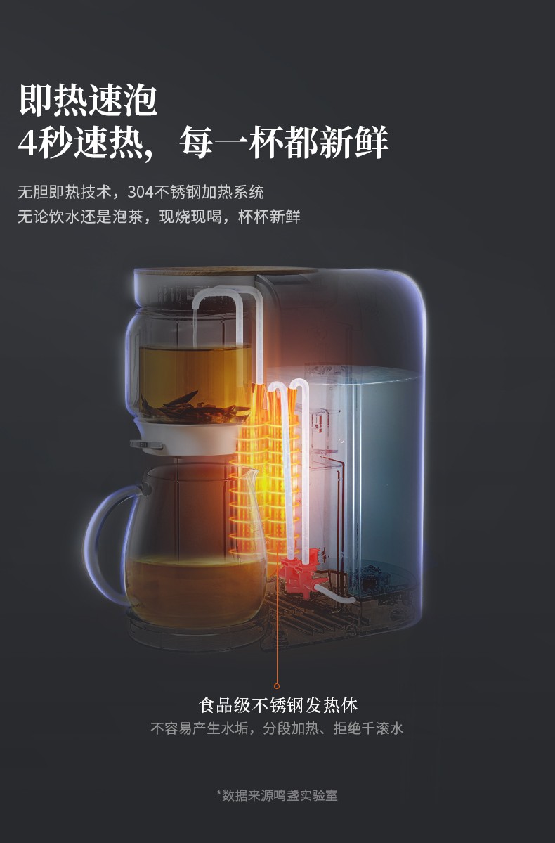 Mingzhan Health Care kettle, instant tea drinking machine, tea brewer, kettle, kettle, electric kettle, hot water kettle, office and household, MZ-906 detail image 6