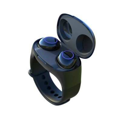 新款HM50手环式 双耳TWS蓝牙5.0耳机无线运动型手表式收纳充电仓