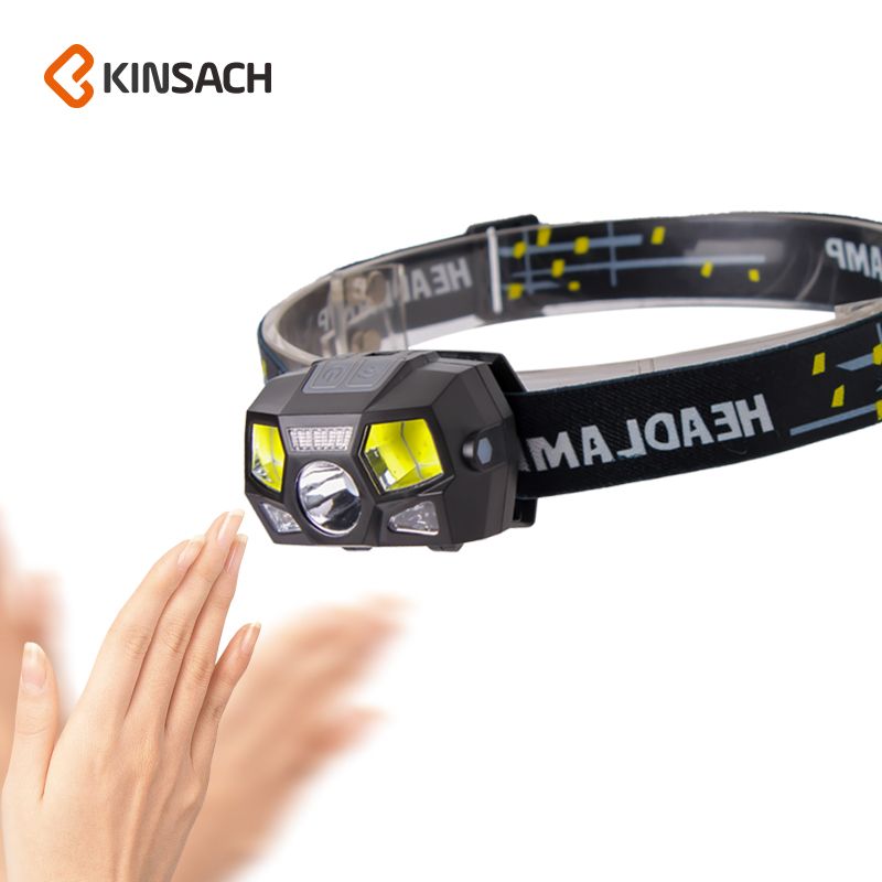 Induction headlamp super bright bright light USB chargeable headlamp long shot cap LED waterproof night running fishing change bait