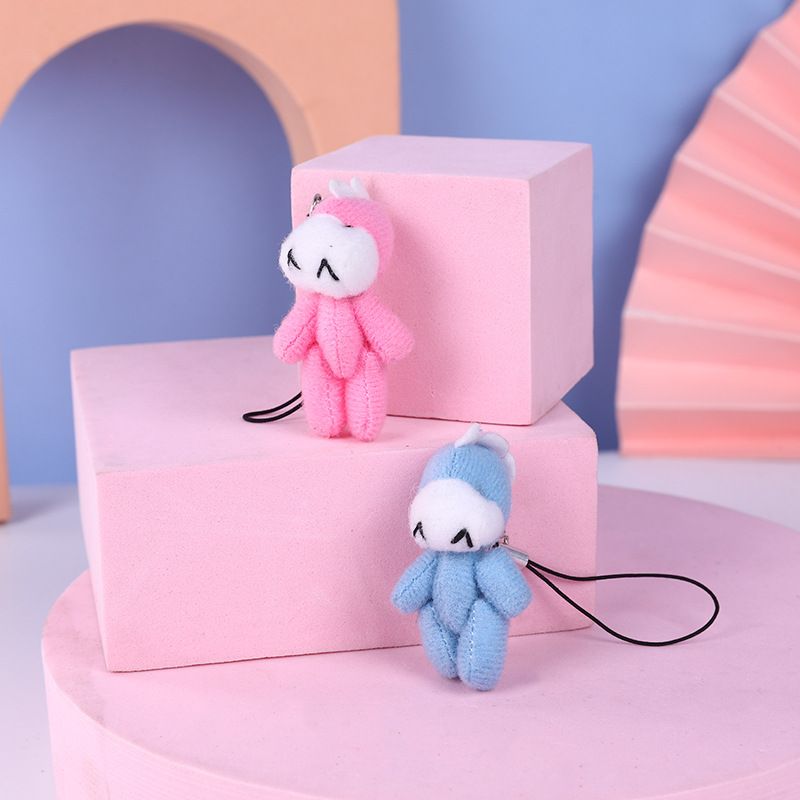 Pendant dolls, key chains, gifts, creative keychains for women, small pendants, cartoon animals, wholesale in stock, direct supply details Picture