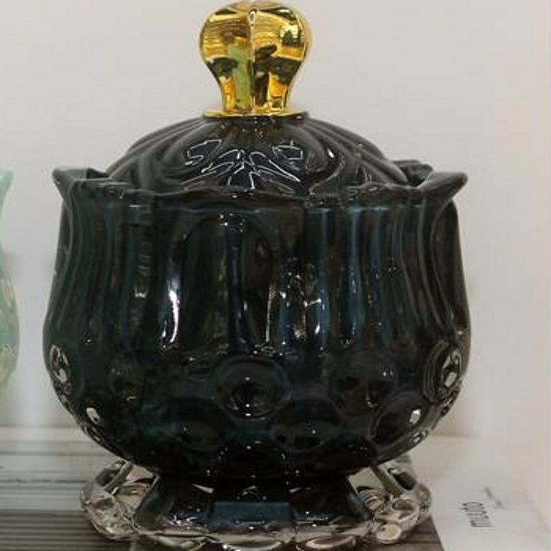 Boho colored jewelry jar Candy jar