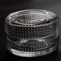Simple European crystal glass jewelry box