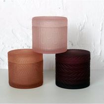 Simple crystal glass candy jar storage jar