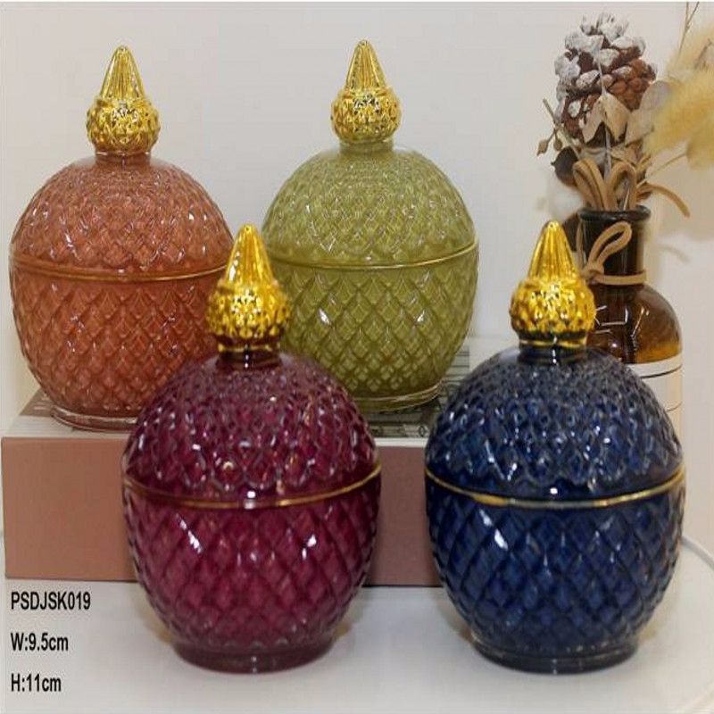 Nordic IKEA style glass storage jar