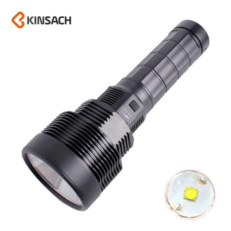 强光远射大功率LED户外手持式大光杯P50手电筒USB充电