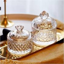 Nordic clear crystal candy jar jewelry box