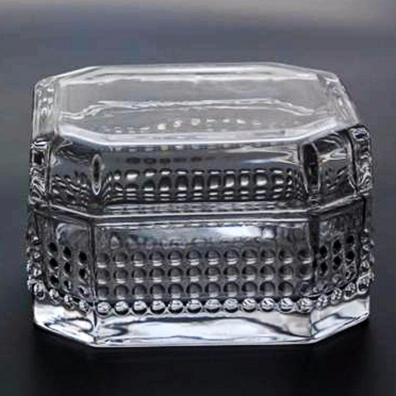简约欧式风格透明水晶玻璃首饰盒0028钏瑶玻璃厂家直销
