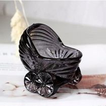 Nordic crystal glass soap box, glass decoration, glass household items