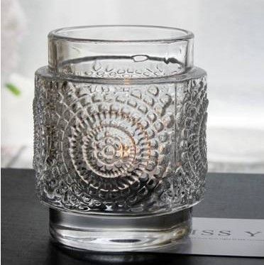 European style Victorian glass crystal candlestick