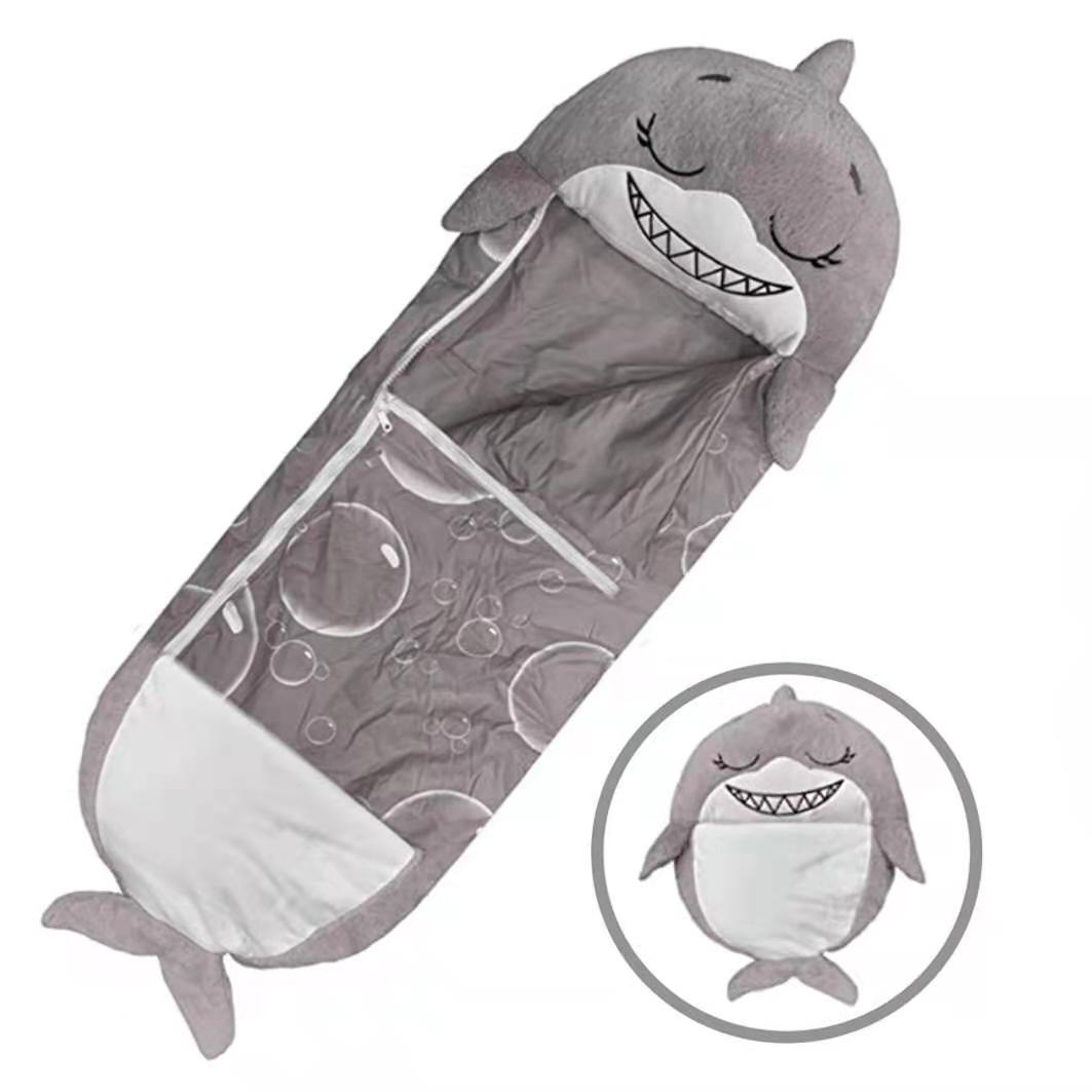 加绒保暖儿童独角兽动物卡通睡袋睡衣玩具详情图3