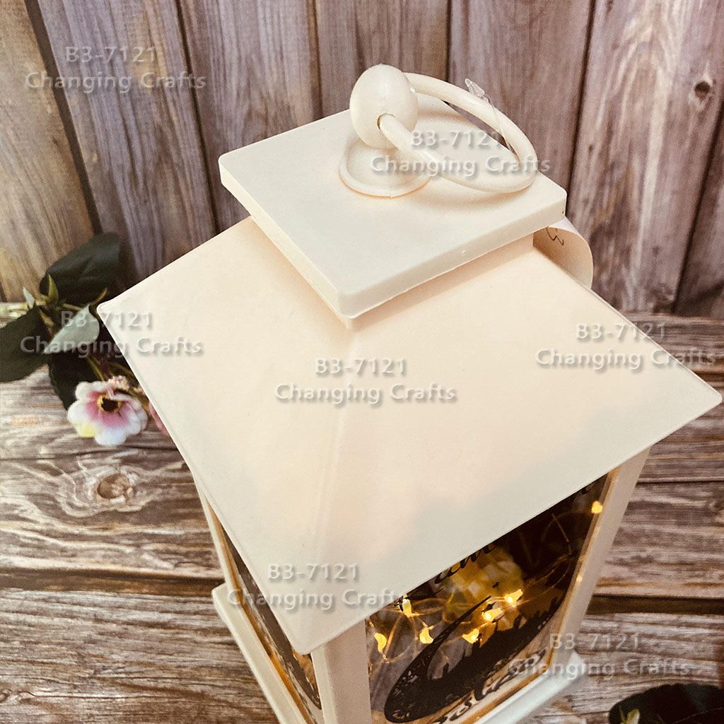 Small red Christmas wind light, Nordic simple plastic wedding glass windproof candle holder, romantic decorative item details Picture