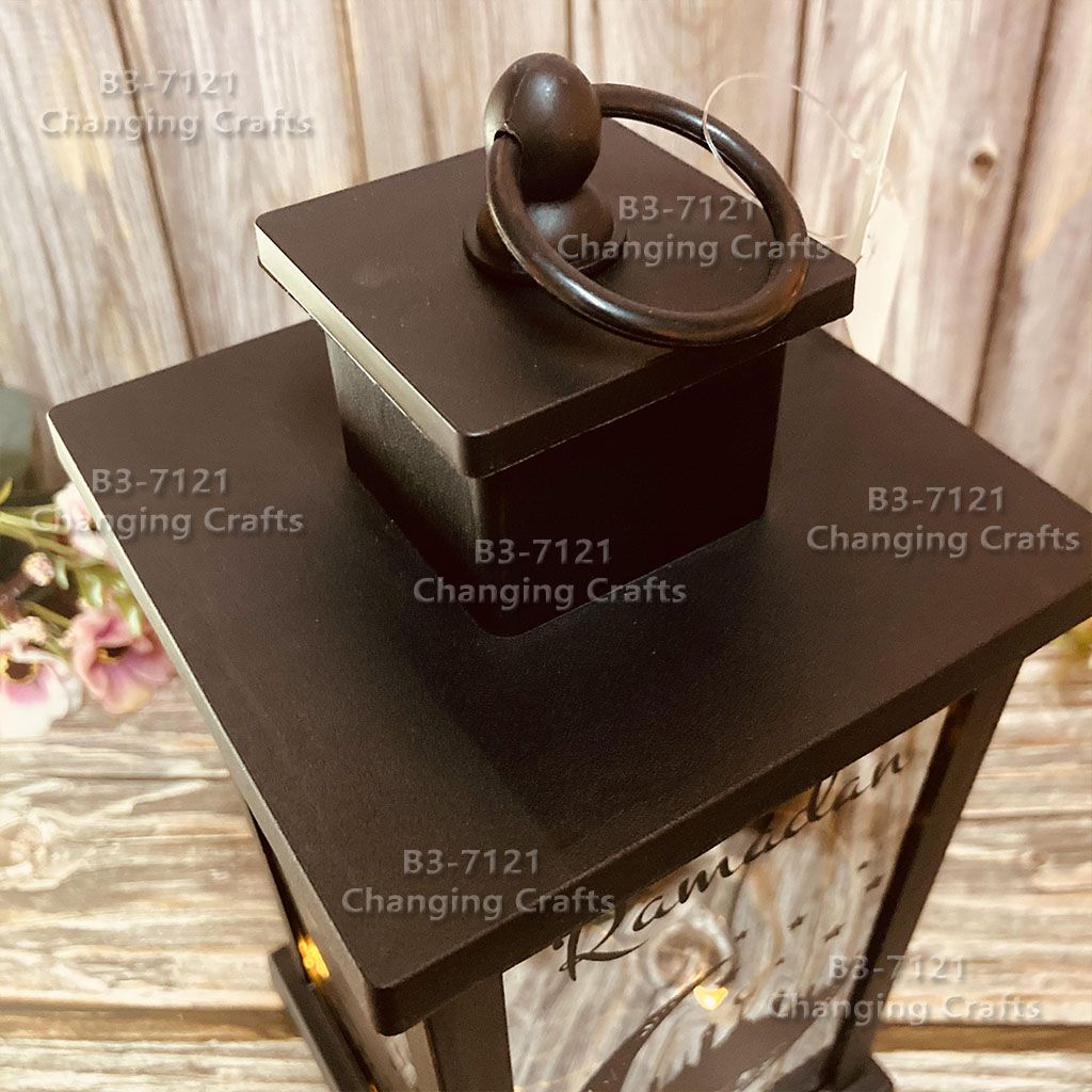 ramadan LED outdoor lawn garden Christmas usb Halloween Ramadan plastic candle wind lamp details Picture