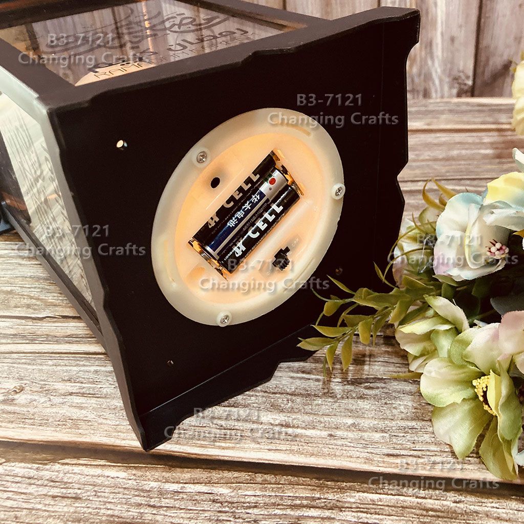 ramadan LED outdoor lawn garden Christmas usb Halloween Ramadan plastic candle wind lamp Item Picture