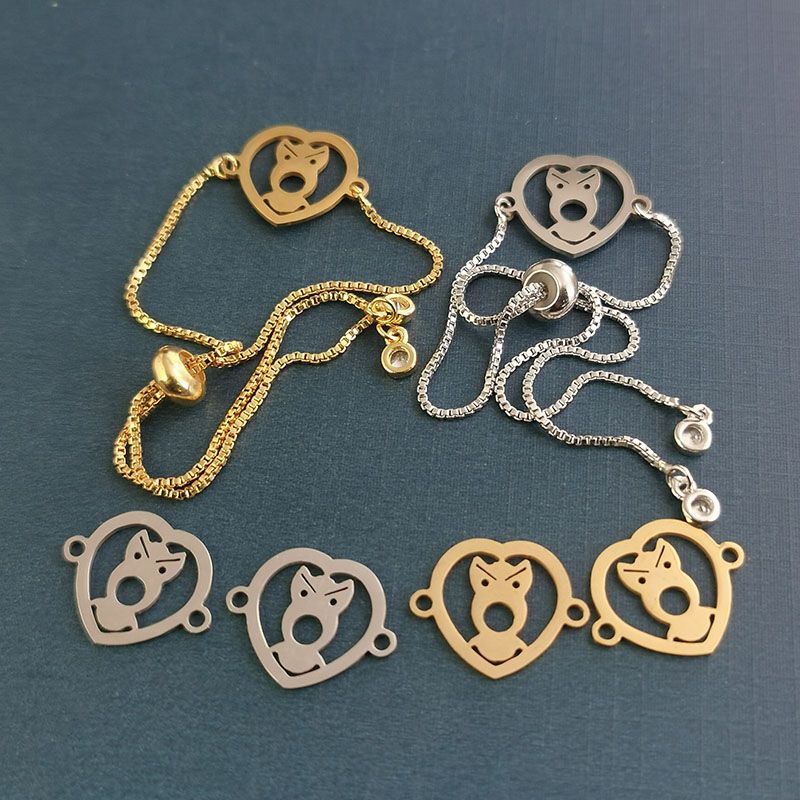 2021 New style simple and retro jewelry bracelet, stainless steel heart-shaped owl pendant, adjustable bracelet for women wholesale Item Picture