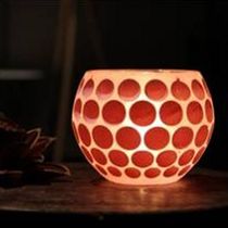 High-grade glass post-modern light glass candle holder