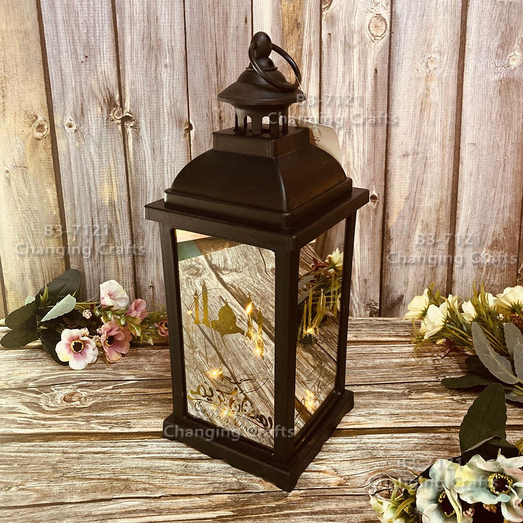 Christmas wind lamp table decoration LED electronic candle lamp small night lamp antique decorative lantern thumbnail